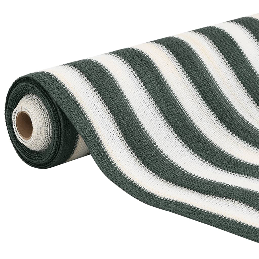 Skjermnett grønn og hvit 1x25 m HDPE 75 g/m²