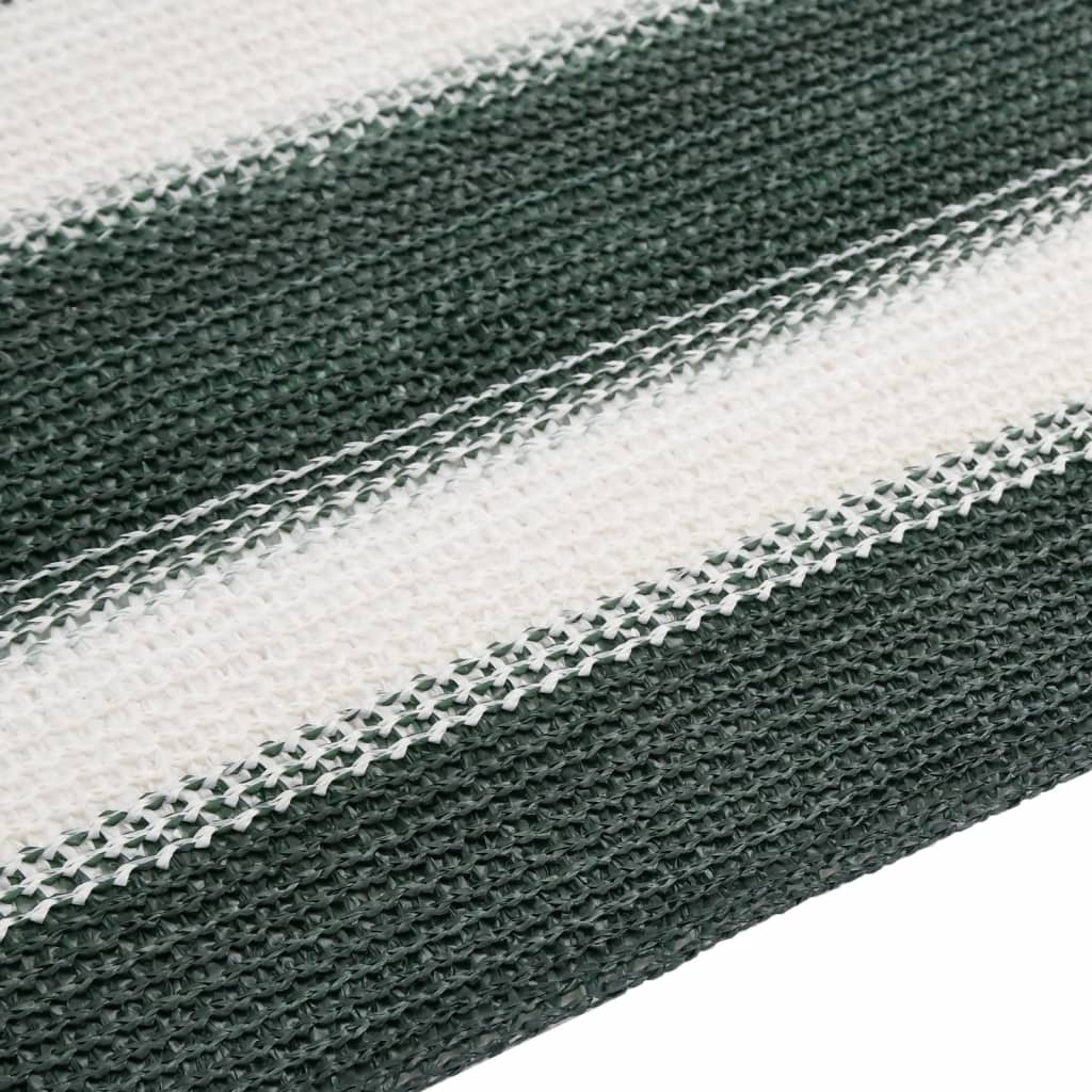 Skjermnett grønn og hvit 1x25 m HDPE 75 g/m²