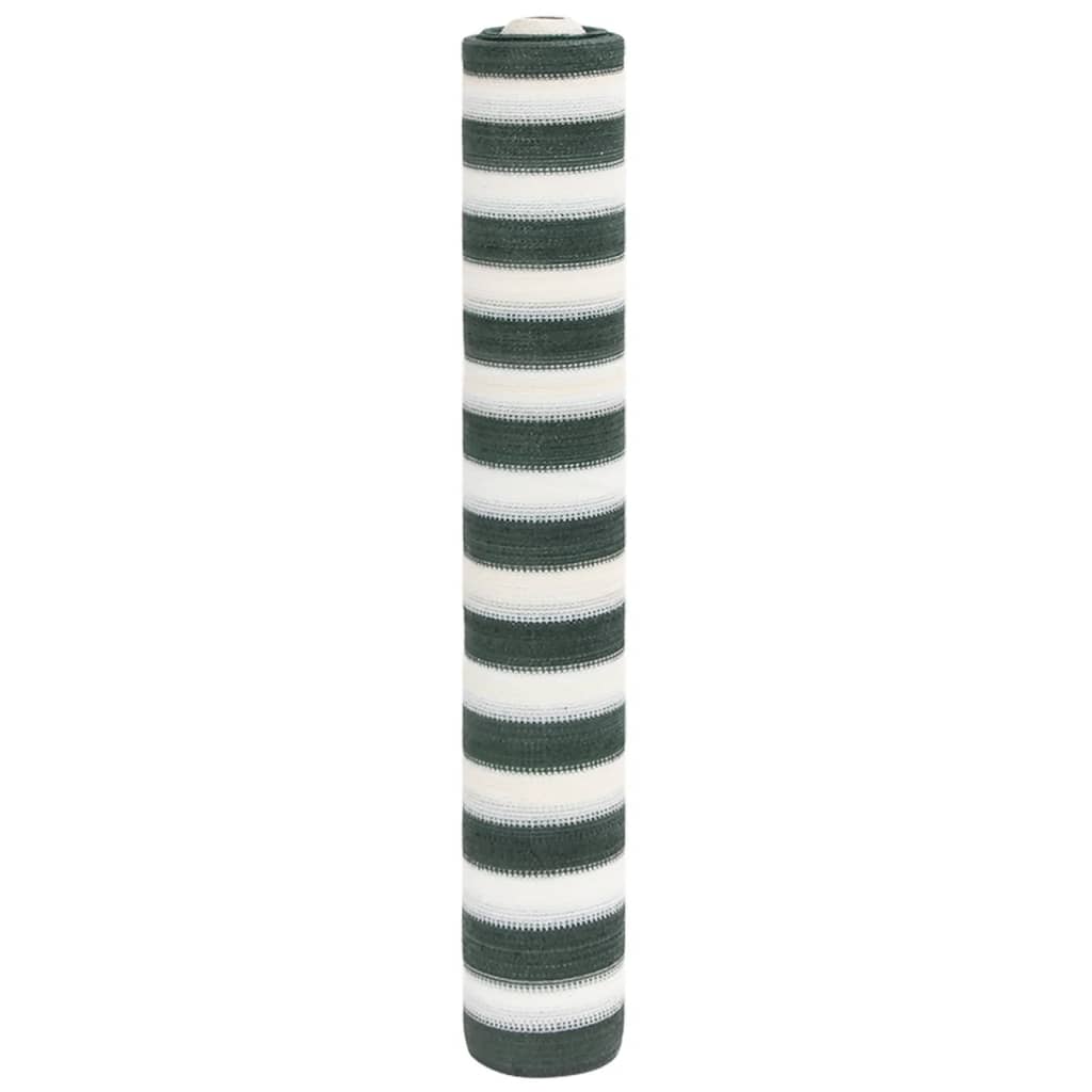 Skjermnett grønn og hvit 1,2x25 m HDPE 75 g/m²