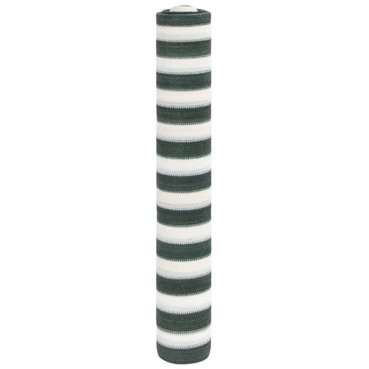 Skjermnett grønn og hvit 1,2x25 m HDPE 75 g/m²