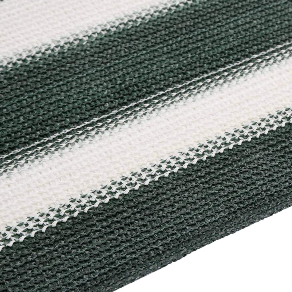 Skjermnett grønn og hvit 1,2x25 m HDPE 75 g/m²
