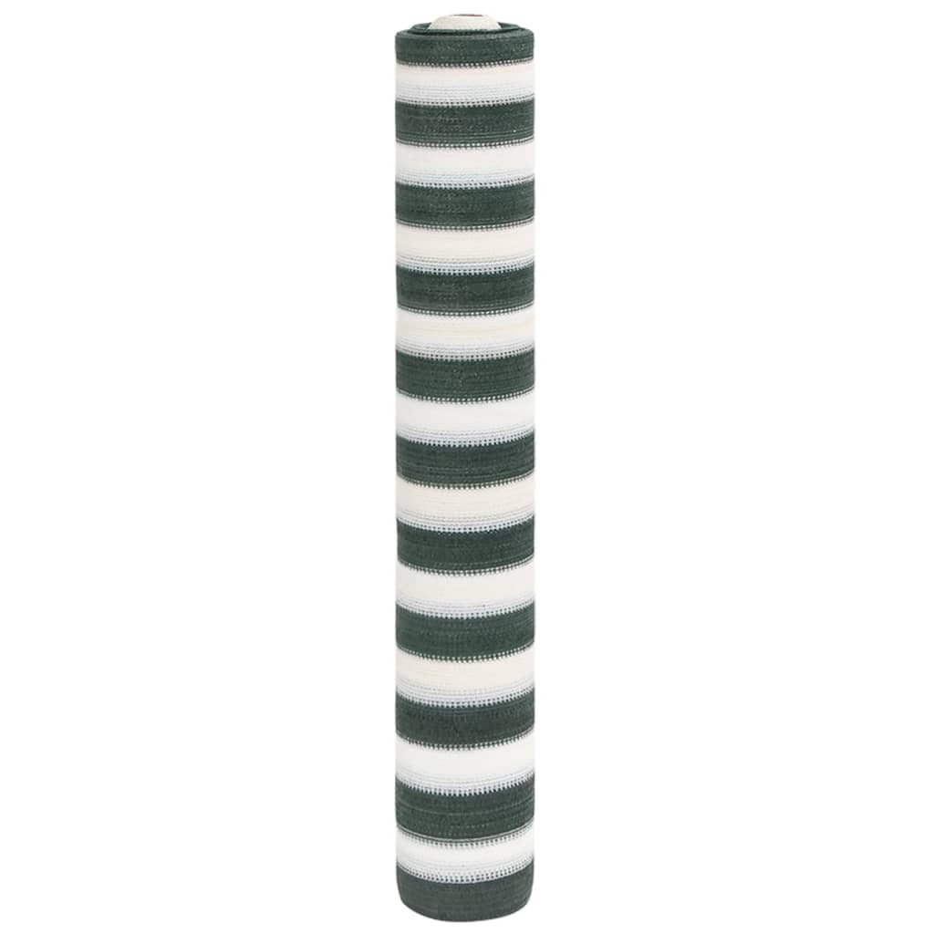 Skjermnett grønn og hvit 1,8x25 m HDPE 195 g/m²