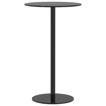 Hagebord rundt svart Ø60x105 cm stål