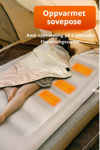 Sovepose med varmeelement