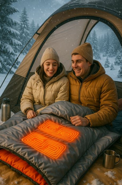 Sovepose med varmeelement