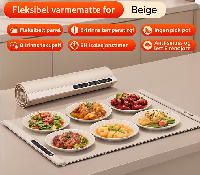 Varmematte til mat