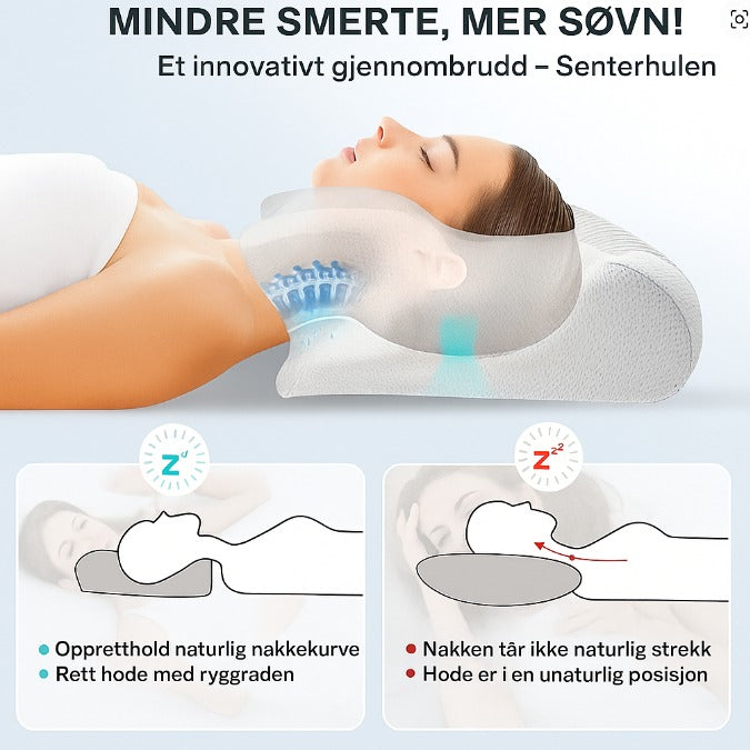 Ergonomisk memoryfoam pute